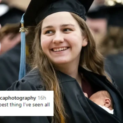 Mom Walks in College Graduation With Her Newborn Baby